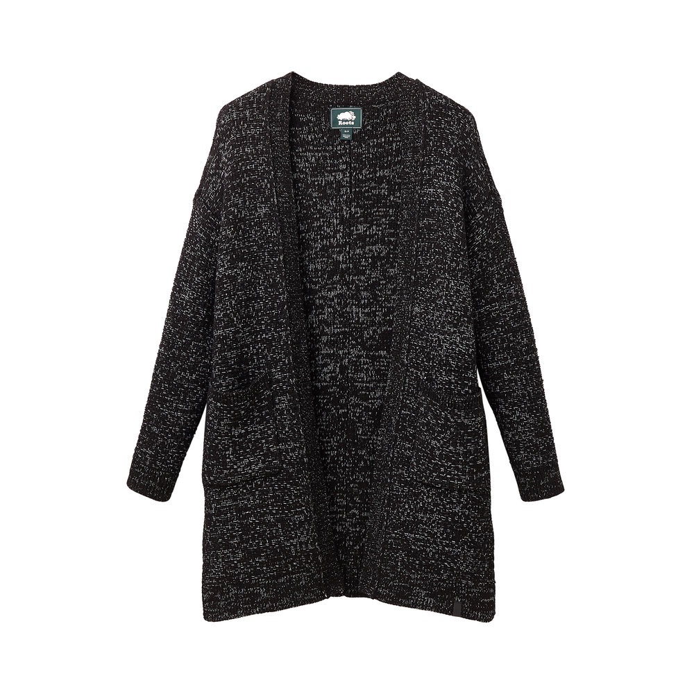 Roots Snowy Fox Cardigan - Black Mix